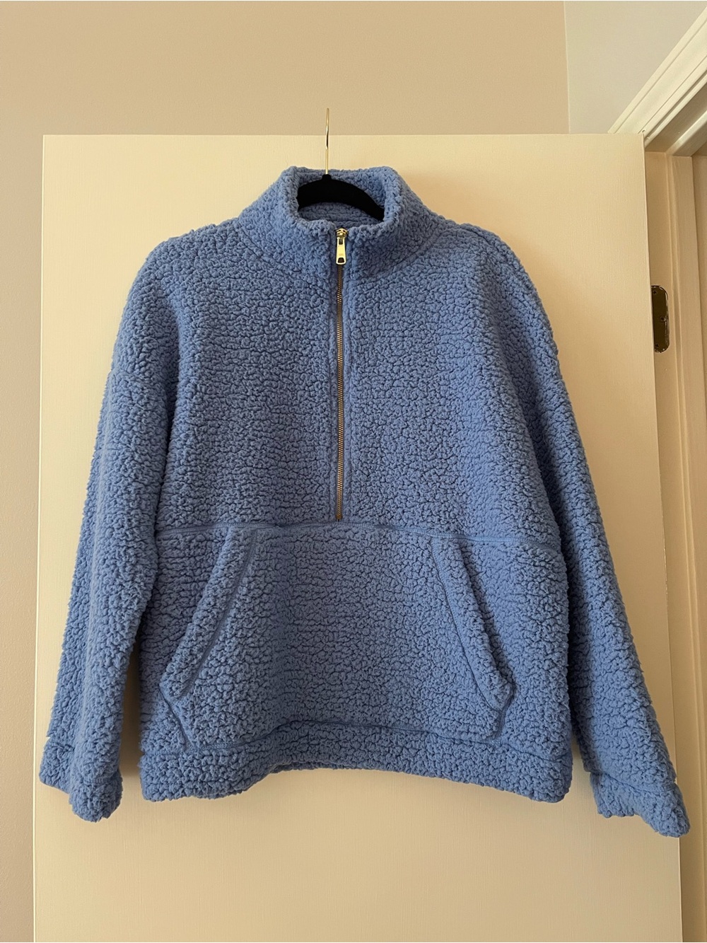 Aerie Cozy Blue Sherpa Pullover